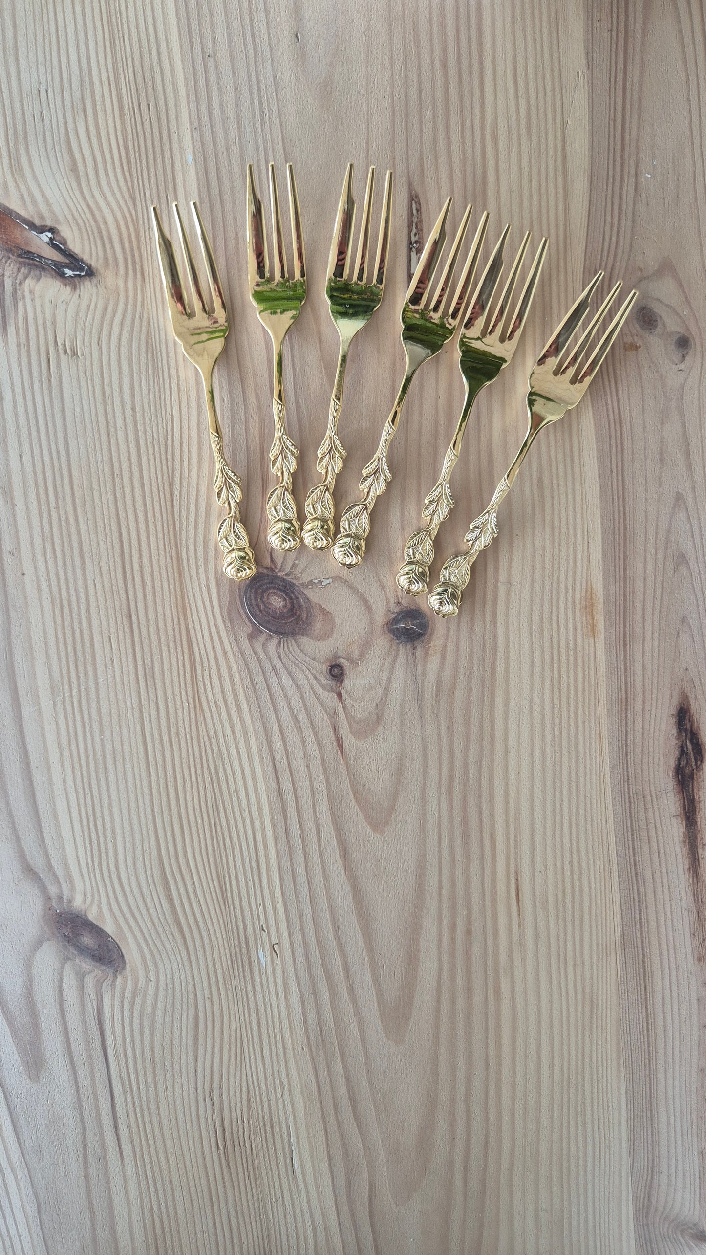 Tårtgafflar - Guld