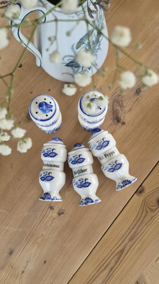 Kryddburkar - Porslin 5 st