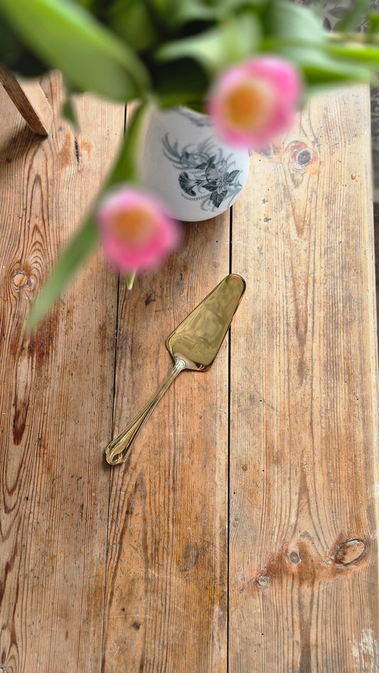 Tårtspade -Guldfärg