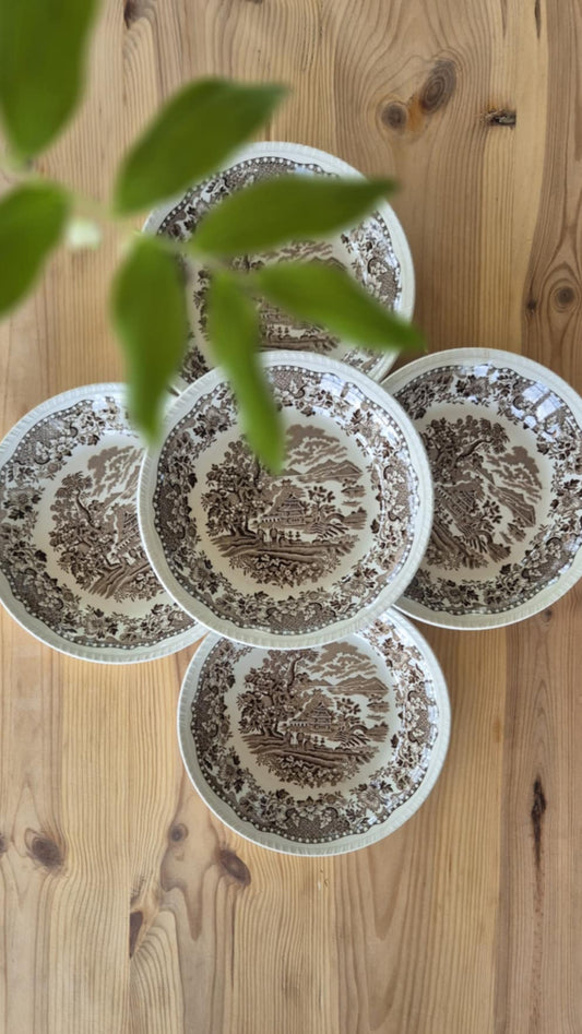 Frukostskålar/ djup tallrik - Brun