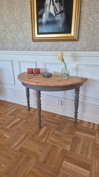 Halvmånebord - Vintage brown