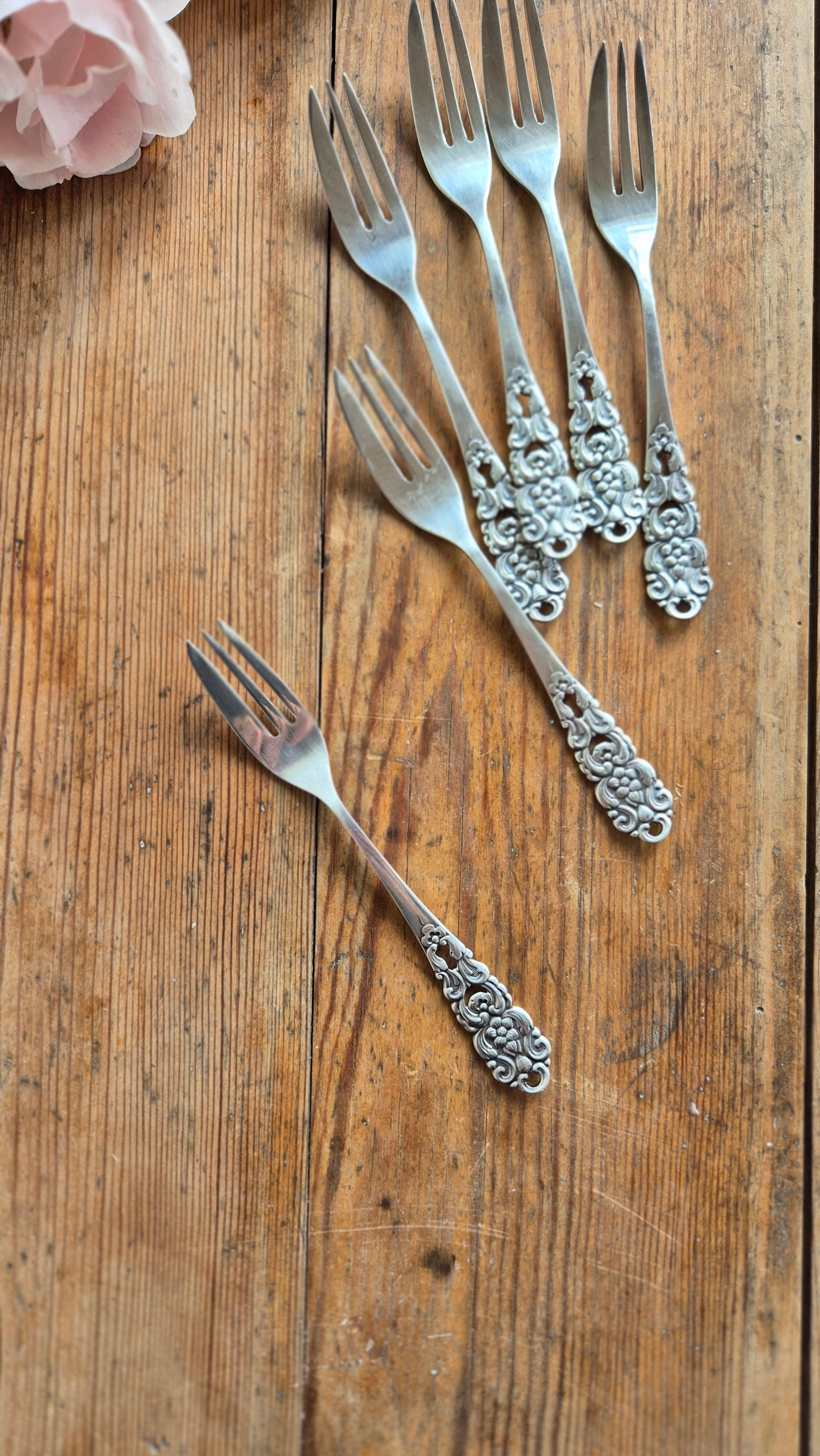 Tårtgafflar - Nysilver