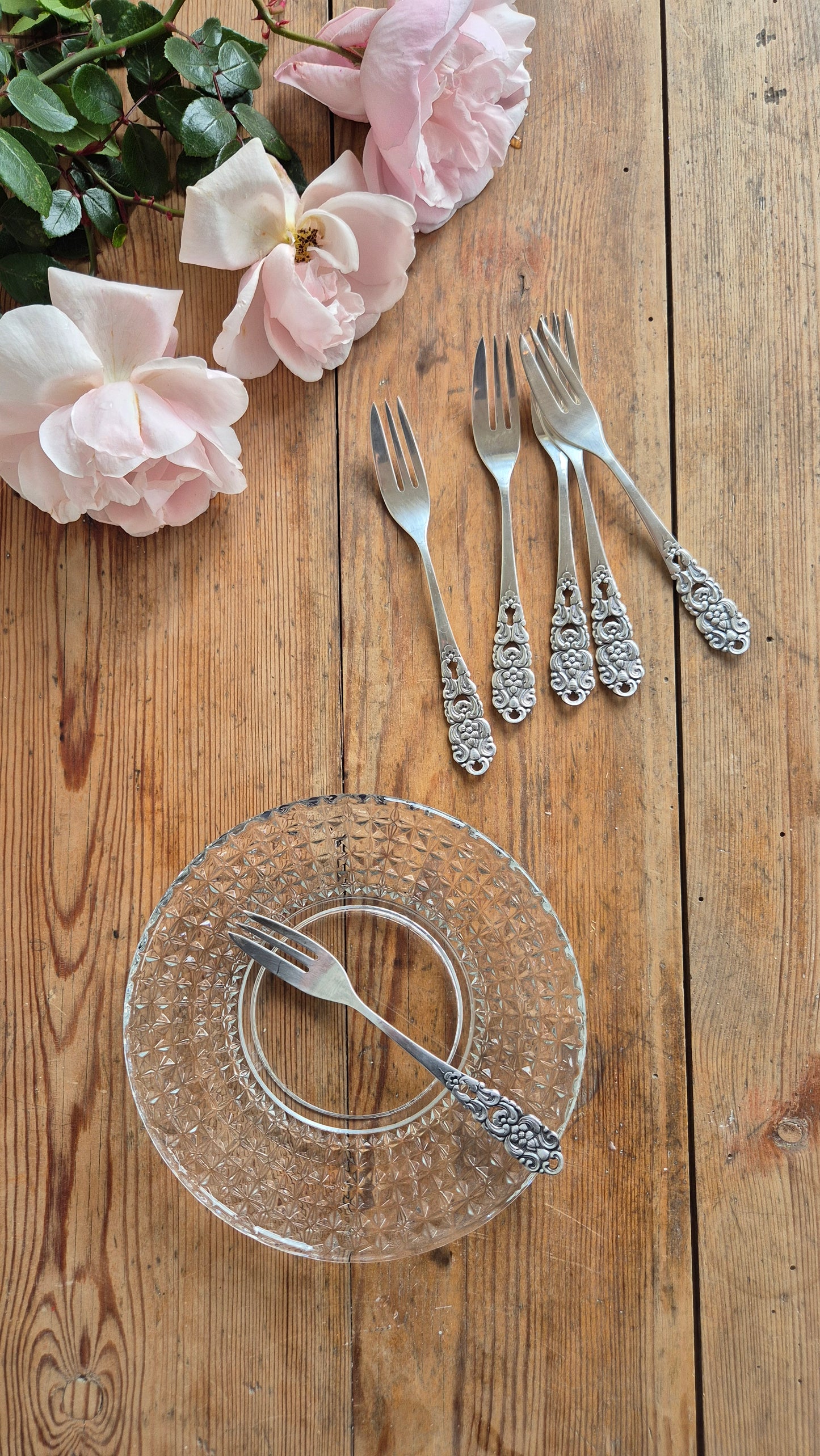 Tårtgafflar - Nysilver