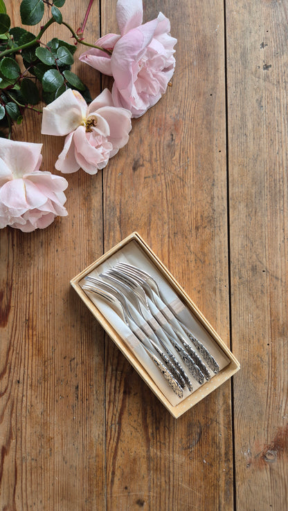 Tårtgafflar - Nysilver