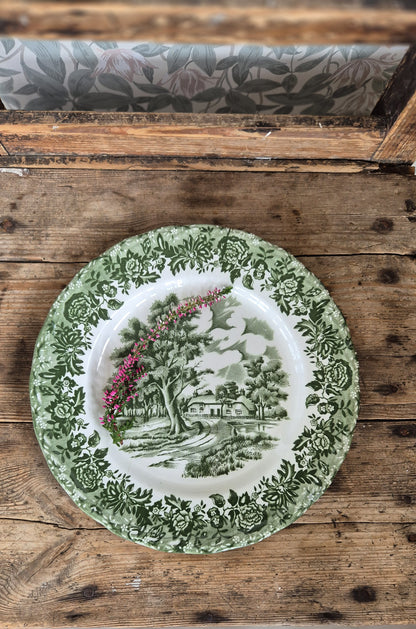 Gröna assietter - Staffordshire Country style