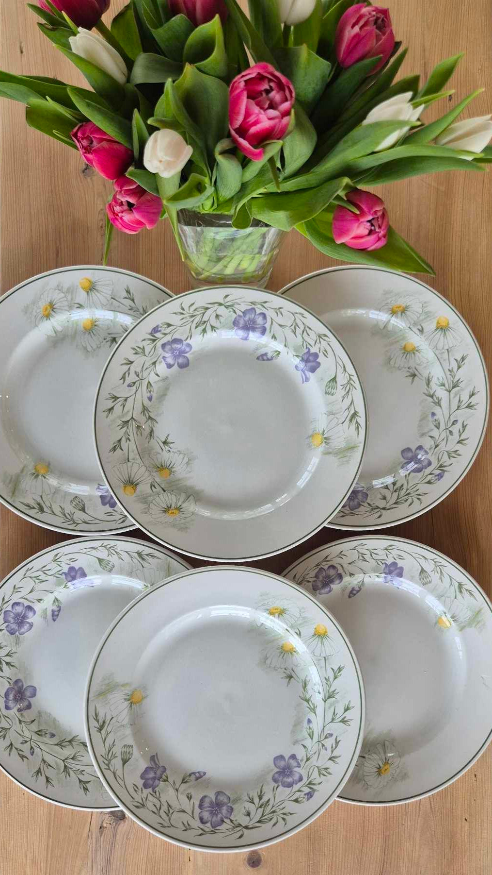 Blommig mattallrik - Churchill