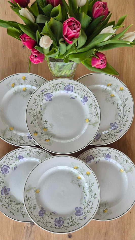 Blommig mattallrik - Churchill