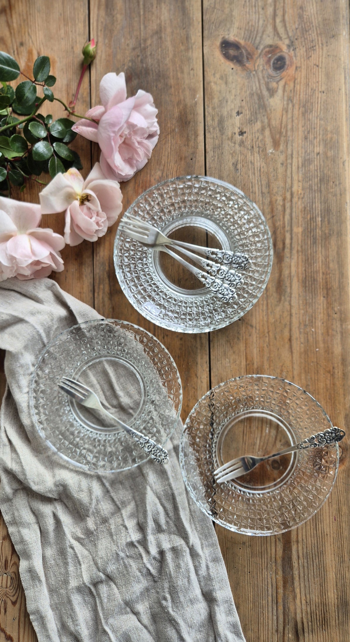 Tårtgafflar - Nysilver - Wallemyrans Vintage