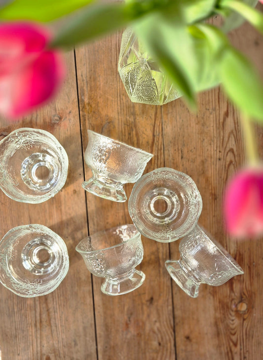 Dessertglas vindruvsmotiv