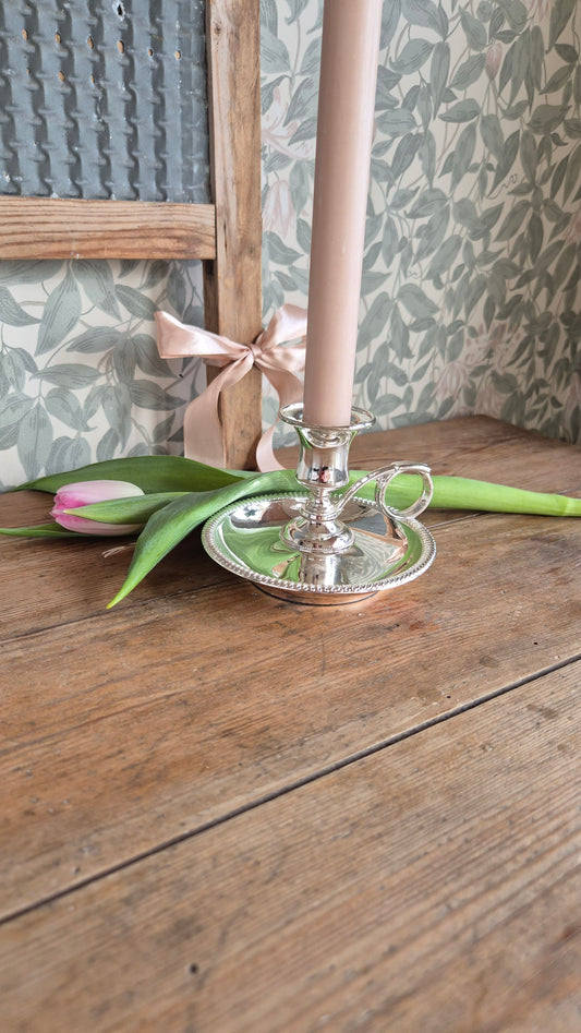 Kammarljusstake - nysilver