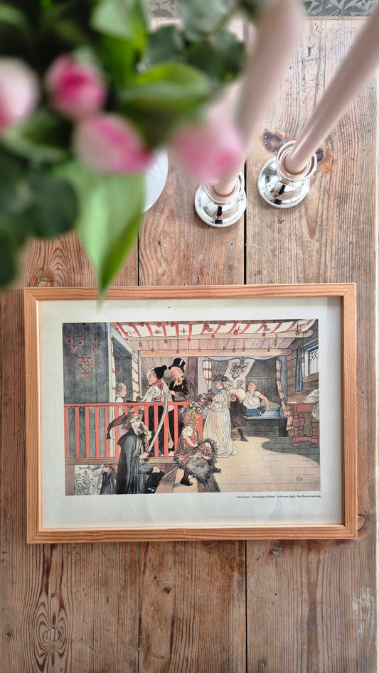 Tavla "Namnsdag på härbret" - Carl Larsson