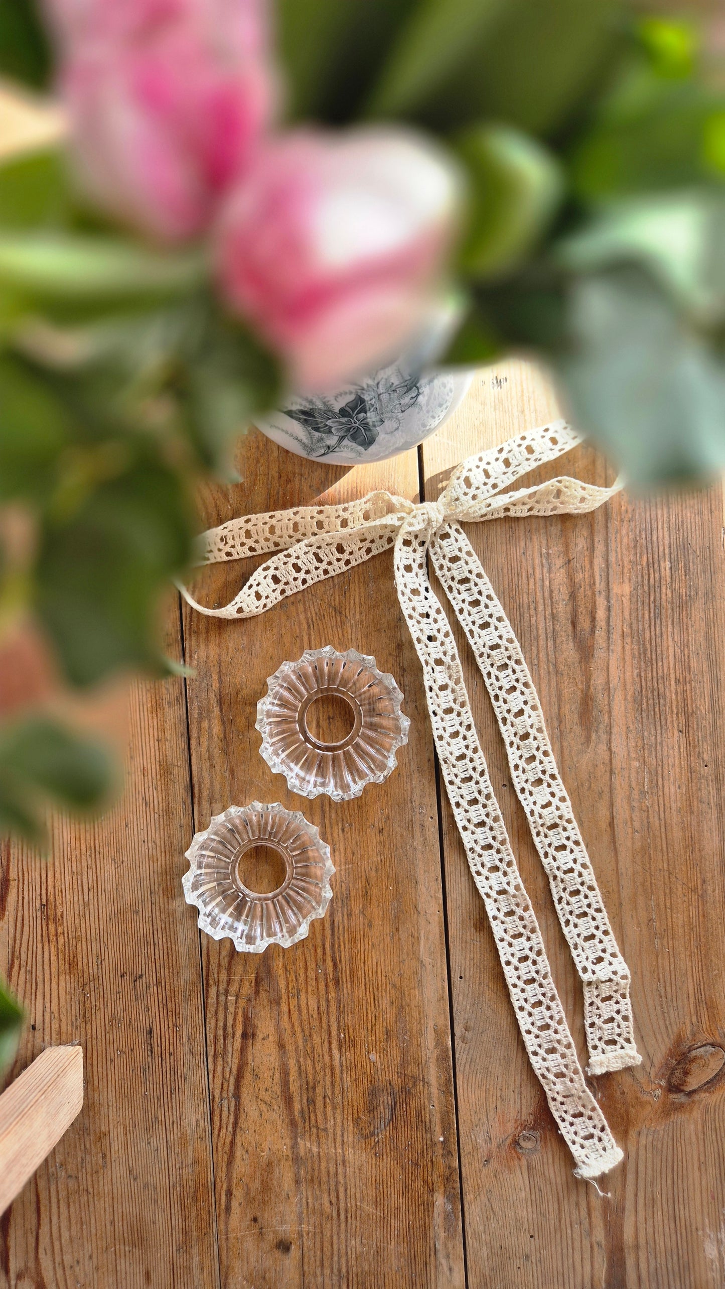 Ljusmanschett i glas