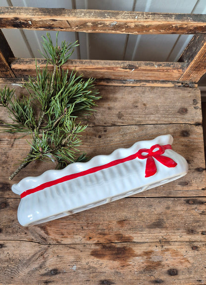 Ljusstake porslin - Rosett