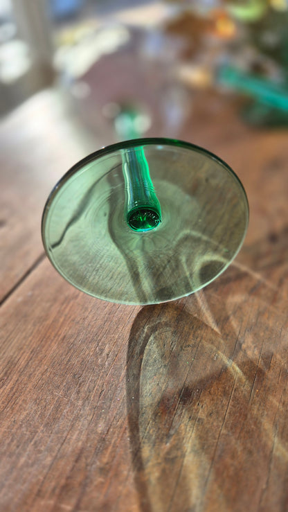 Franska vinglas - Gröna