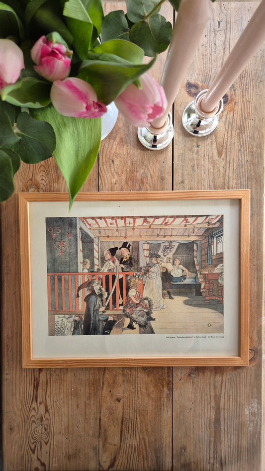 Tavla "Namnsdag på härbret" - Carl Larsson