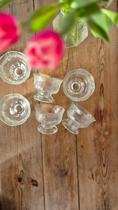 Dessertglas vindruvsmotiv