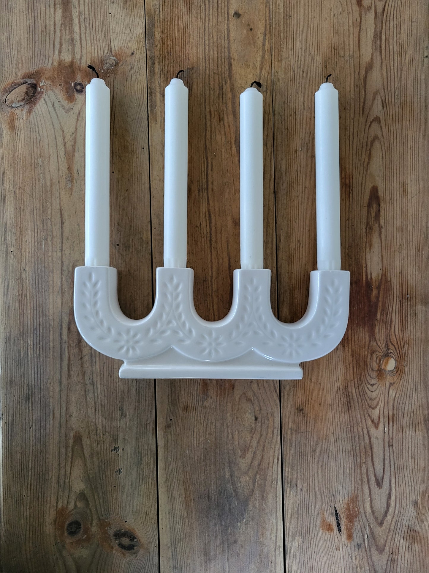 Adventsljusstake - Porslin